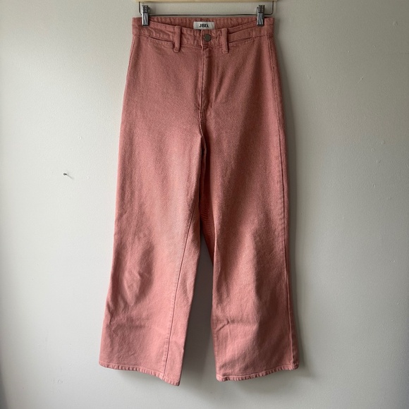 NEW Just Black Denim Welt Pocket Wide Leg - Size 28, Desert Poppy - Picture 2 of 8